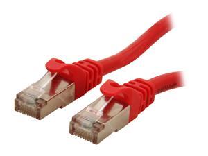 Rosewill RCNC-12049 1 ft. Cat 6A Red Screened Shielded Twist Pairing (SSTP) Enhanced 550MHz Networking Cable