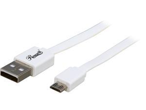 Rosewill RMU-3WH - 3-Foot USB 2.0 A Male to Micro B (5-Pin) Male Cable - White Rosewill RMU-3WH - 3-Foot USB 2.0 A Male to Micro B (5-Pin) Male Cable - White
