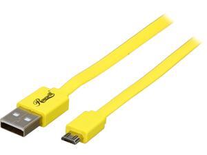 Rosewill RMU-3YL - 3-Foot USB 2.0 A Male to Micro B (5-Pin) Male Cable - Yellow Rosewill RMU-3YL - 3-Foot USB 2.0 A Male to Micro B (5-Pin) Male Cable - Yellow