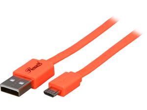Rosewill RMU-3OR - 3-Foot USB 2.0 A Male to Micro B (5-Pin) Male Cable - Orange Rosewill RMU-3OR - 3-Foot USB 2.0 A Male to Micro B (5-Pin) Male Cable - Orange