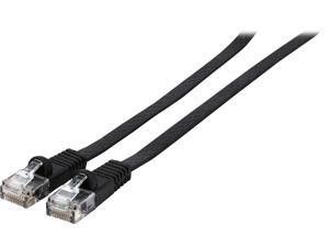 Rosewill RCAT5E-10BKF 10 ft. Cat 5E Black Flat 30AWG, Bare Stranded Copper 350MHZ UTP Ethernet Patch Cord Rosewill RCAT5E-10BKF 10 ft. Cat 5E Black Flat 30AWG, Bare Stranded Copper 350MHZ UTP Ethernet Patch Cord