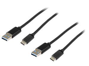Rosewill 2-Pack USB Type C to Type A (USB-C to USB-A) Cable, 3 Feet USB 3.0 Cable Data Speed up to 5Gbps, 3 Feet, 2-Pack, Black Rosewill 2-Pack USB Type C to Type A (USB-C to USB-A) Cable, 3 Feet USB 3.0 Cable Data Speed up to 5Gbps, 3 Feet, 2-Pack, Black