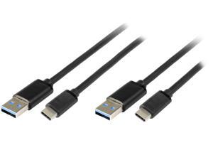 Rosewill 2-Pack USB Type C to Type A (USB-C to USB-A) Cable, 6 Feet USB 3.0 Cable Data Speed up to 5Gbps, 6 Feet, 2-Pack, Black Rosewill 2-Pack USB Type C to Type A (USB-C to USB-A) Cable, 6 Feet USB 3.0 Cable Data Speed up to 5Gbps, 6 Feet, 2-Pack, Black