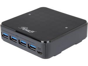 Rosewill USB 3.0 Sharing Switch Box, 4 Port USB 3.0 Peripheral Switch Hub Adapter for 2 Computers to Share USB Devices, PC Select Controller w/ 70-inch Cable, 2 USB 3.0 Cables Included - RCUS-17003