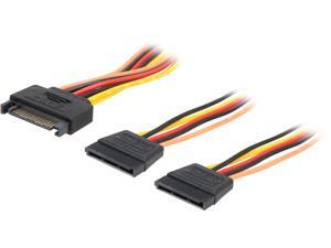 Rosewill RCSC-18012 6 in. SATA Power Y Splitter Cables Male to Female Rosewill RCSC-18012 6 in. SATA Power Y Splitter Cables Male to Female