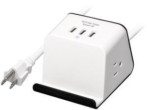 Rosewill RHSP-19001 Desktop Power Strip Surge Protector Charging Station, 3 Smart USB Ports, 2 AC Outlets, Built-In Device Holder, 3.3 Feet Long Extension Cord Rosewill RHSP-19001 Desktop Power Strip Surge Protector Charging Station, 3 Smart USB Ports, 2 AC Outlets, Built-In Device Holder, 3.3 Feet Long Extension Cord