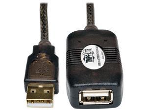 Tripp Lite USB 2.0 Hi-Speed Active Extension Repeater Cable (M/F), USB Type-A, 5M (16 ft.) (U026-016)