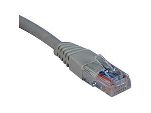 TRIPP LITE N002-002-GY 2 ft. Cat 5E Gray 350MHz Molded Patch Cable TRIPP LITE N002-002-GY 2 ft. Cat 5E Gray 350MHz Molded Patch Cable