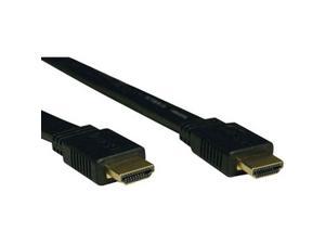 Tripp Lite High Speed HDMI Flat Cable, Ultra HD 4K x 2K, Digital Video with Audio (M/M), Black, 10-ft. (P568-010-FL)