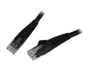 TRIPP LITE N201-007-BK 7 ft. Cat 6 Black Cat6 Gigabit Snagless Patch Cable TRIPP LITE N201-007-BK 7 ft. Cat 6 Black Cat6 Gigabit Snagless Patch Cable