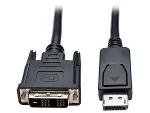 Tripp Lite DisplayPort to DVI Cable Adapter, DP with Latches, DP to DVI-D Single Link (M/M), DP2DVI, 6 ft.(P581-006)