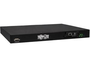 Tripp Lite 3.2 - 3.8 kWatts Single-Phase ATS / Switched PDU, LX Platform Interface, 200 - 240V Outlets (8 x C13 & 2 x C19), 2 x C20, 12.0 Feet Cord, 1U Rack-Mount, TAA (PDUMH20HVATNET) Tripp Lite 3.2 - 3.8 kWatts Single-Phase ATS / Switched PDU, LX Platform Interface, 200 - 240V Outlets (8 x C13 & 2 x C19), 2 x C20, 12.0 Feet Cord, 1U Rack-Mount, TAA (PDUMH20HVATNET)
