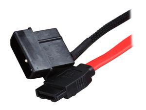 OKGEAR GC24SATA67 2 ft. Slim SATA 6 Gbps(7+6 pins) and SATA power combo cable OKGEAR GC24SATA67 2 ft. Slim SATA 6 Gbps(7+6 pins) and SATA power combo cable
