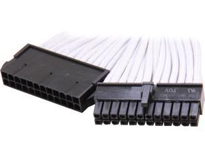 Silverstone PP07-MBW Motherboard 24pin Connector Sleeved Extension Power Supply Cable