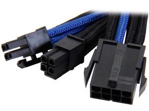Silverstone PP07-EPS8BA Sleeved Extension Power Supply Cable, 1 x 8pin to EPS12V 8pin(4+4) Connector Silverstone PP07-EPS8BA Sleeved Extension Power Supply Cable, 1 x 8pin to EPS12V 8pin(4+4) Connector