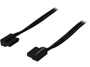 Silverstone 500mm Ultra Thin 6Gb/s Lateral 90-Degree SATA Cables with Custom Low-Profile Connectors (CP11B-500)