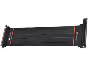 Thermaltake TT Premium PCI-E 4.0 High Speed Flexible Extender Riser Cable 300mm with 90 Degree Adapter AC-058-CO1OTN-C2