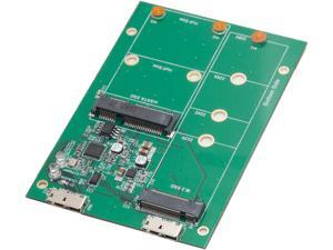 SYBA SY-ADA50088 USB3.1 to M.2/mSATA SSD Adapter SYBA SY-ADA50088 USB3.1 to M.2/mSATA SSD Adapter