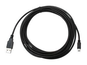 Link Depot USB-15-AMB Black USB 2.0 Cable A Male to Mini B Male Link Depot USB-15-AMB Black USB 2.0 Cable A Male to Mini B Male