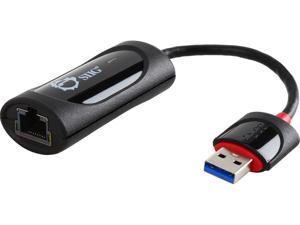 SIIG JU-NE0611-S2 SuperSpeed USB 3.0 to Gigabit LAN Adapter, - USB to RJ45- usb 3.0 gigabit adapter - usb 3.0 to Ethernet - usb 3.0 adapter