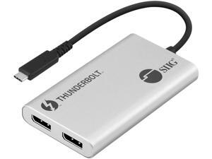 SIIG JU-TB0611-S1 Thunderbolt 3 to Dual DP 1.2 Adapter SIIG JU-TB0611-S1 Thunderbolt 3 to Dual DP 1.2 Adapter