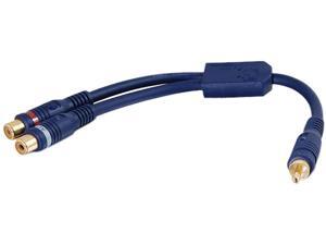 C2G 29121 Velocity One RCA Mono Male to Two RCA Stereo Female Y-Cable, Blue (6 Inches) C2G 29121 Velocity One RCA Mono Male to Two RCA Stereo Female Y-Cable, Blue (6 Inches)