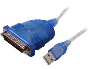C2G 22429 USB to DB25 Serial RS232 Adapter Cable, Gray (6 Feet, 1.82 Meters)