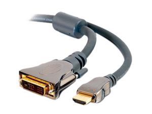 C2G 40288 SonicWave HDMI to DVI-D Digital Video Cable M/M, In-Wall CL2-Rated (6.6 Feet, 2 Meters)