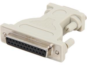 C2G 02449 DB9 Male to DB25 Female Serial RS232 Serial Adapter, Beige