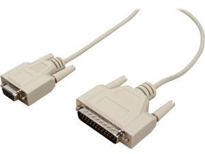 C2G 03023 DB25 Male to DB9 Female Serial RS232 Null Modem Cable, Beige (25 Feet, 7.62 Meters) C2G 03023 DB25 Male to DB9 Female Serial RS232 Null Modem Cable, Beige (25 Feet, 7.62 Meters)