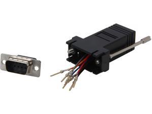 C2G 02947 RJ45 to DB9 Male Serial RS232 Modular Adapter, Black C2G 02947 RJ45 to DB9 Male Serial RS232 Modular Adapter, Black