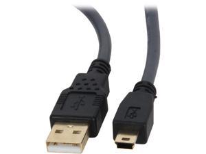 C2G 29653 USB 2.0 Cable - Ultima USB A Male to USB Mini-B Male Cable, Black (16.4 Feet, 5 Meters)