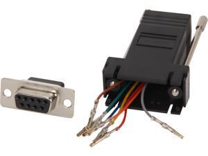C2G 02943 RJ45 to DB9 Female Serial RS232 Modular Adapter, Black C2G 02943 RJ45 to DB9 Female Serial RS232 Modular Adapter, Black