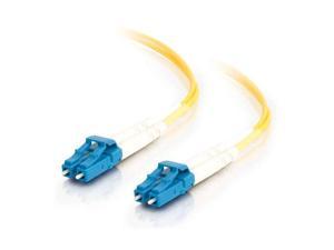 C2G 26566 OS2 Fiber Optic Cable - LC-LC 9/125 Duplex Single-Mode PVC Fiber Cable, Yellow (16.4 Feet, 5 Meters)