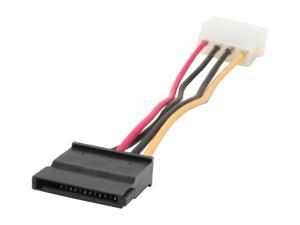 Athena Power CABLE-AD03 4.25 in. Molex 4-PIN to SATA 15-PIN Power Adapter