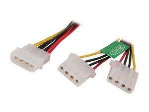 Athena Power CABLE-YPHD 8 in. Molex Y Splitter Power Cable Male to Female