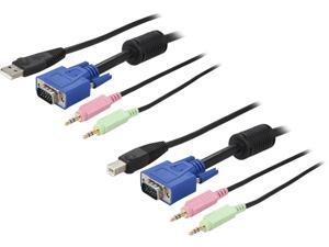 ATHENA CLH-KVM10UVGAAM 10 Feet 4-in-1 USB VGA KVM Switch Cable, with VGA video, USB, 3.5 mm audio and 3.5 mm microphone combined together, transmits 4 kinds of signals all in one single cable. ATHENA CLH-KVM10UVGAAM 10 Feet 4-in-1 USB VGA KVM Switch Cable, with VGA video, USB, 3.5 mm audio and 3.5 mm microphone combined together, transmits 4 kinds of signals all in one single cable.
