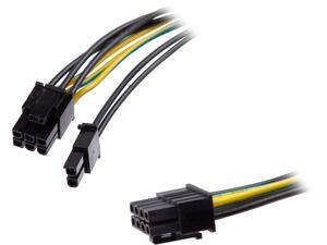 Athena Power CABLE-EPSMPCIE12 Internal Power Cable, 1x EPS 8pin Male, 1x PCIe 6+2pin Male, 12 in. Length, 18 AWG, Additional Power Given to PCIe Graphic Card Athena Power CABLE-EPSMPCIE12 Internal Power Cable, 1x EPS 8pin Male, 1x PCIe 6+2pin Male, 12 in. Length, 18 AWG, Additional Power Given to PCIe Graphic Card