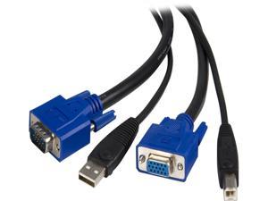 StarTech.com 6 ft. USB+VGA 2-in-1 KVM Switch Cable SVUSB2N1_6