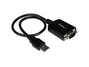 StarTech.com ICUSB2321X USB to Serial Adapter - 1 Port - COM Port Retention - Texas Instruments TIUSB3410 - USB to RS232 Adapter Cable