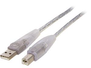 StarTech.com USB2HAB10T Transparent USB 2.0 Cable - A to B StarTech.com USB2HAB10T Transparent USB 2.0 Cable - A to B