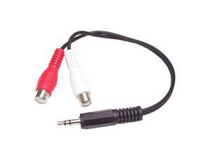StarTech.com MUMFRCA 6" Stereo Audio Cable - 3.5mm Male to 2x RCA Female