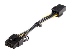 StarTech.com PCIEX68ADAP 6.1 in. PCI Express 6 pin to 8 pin Power Adapter Cable Female to Male