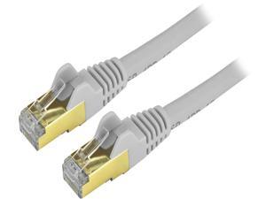 StarTech.com C6ASPAT10GR 10 ft. Cat 6 Gray Shielded Network Cable StarTech.com C6ASPAT10GR 10 ft. Cat 6 Gray Shielded Network Cable