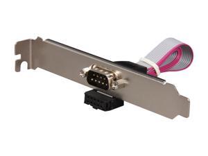 StarTech.com PLATE9M16 9 Pin Serial Male to 10 Pin Motherboard Header Slot Plate Adapter