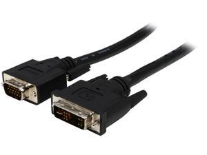 StarTech.com DVIVGAMM3 Black Male to Male DVI to VGA Display Monitor Cable