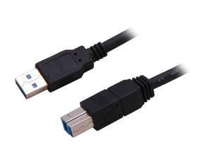 StarTechcom USB3SAB10BK Black Black SuperSpeed USB 30 Cable A to B  MM