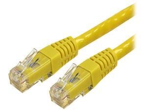 StarTech.com C6PATCH1YL 1 ft. Cat 6 Yellow Molded Patch Cable