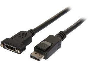 StarTech.com DPPNLFM3PW 3 ft. Black Connector A: DisplayPort Male Connector B: DisplayPort Female Powered DisplayPort Panel Mount Cable with Power Male to Female StarTech.com DPPNLFM3PW 3 ft. Black Connector A: DisplayPort Male Connector B: DisplayPort Female Powered DisplayPort Panel Mount Cable with Power Male to Female