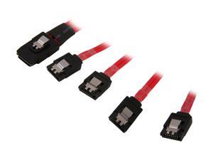 StarTech.com SAS8087S450 50cm Serial Attached SCSI SAS Cable - SFF-8087 Plug to 4x Latching SATA (female) - Mini SAS to SATA Cable